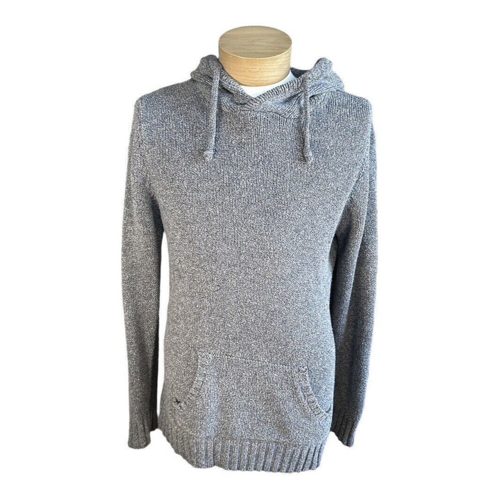 Y2K Brooklyn Color Speckled Textured Knit Skater Hoodie